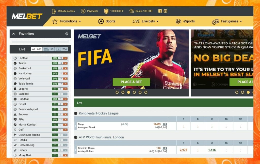 Melbet site for online sports betting overview